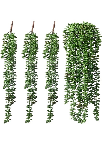 Okaliptüs Yeşili 1 Pc (Saksı Olmadan) Simülasyon Bitki Sahte Çiçekler Yeşil Bitkiler Saksı Duvar Asılı Dekorasyon Plastik Etli Boncuk Sevgilisi Gözyaşları Bitkiler (Yurt Dışından)