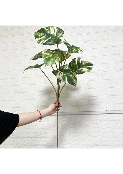90 cm Büyük Yapay Bitkiler Sahte Monstera Şube Plastik Ağaç Tropikal Büyük Kaplumbağa Yaprak Uzun Bitkiler Ev Bahçe Dekor Için (Yurt Dışından)