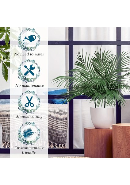 5PCS-39 cm Yapay Bitkiler Tropikal Palmiye Yaprakları Dekorasyon Yaz Hawaii Orman Doğum Günü Partisi Dıy Düğün Ev Bahçe Dekor Sahte Bitki (Yurt Dışından) fırsatları