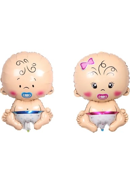 Ayı Mavi Güzel Bebek Folyo Balon Seti Kız Erkek Pembe/mavi Bebek Duş Olay Parti Hediyeleri 1. Doğum Günü Partisi Süslemeleri Çocuk Oyuncak Globos (Yurt Dışından)