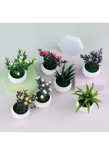 1 Adet Yeni Mini Yapay Bitki Bonsai Küçük Simüle Ağaç Saksı Bitkileri Sahte Çiçekler Ofis Masası Saksı Süsler Ev Bahçe Dekor (Yurt Dışından)