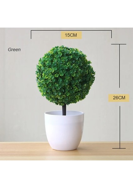 1 Adet Yeni Mini Yapay Bitki Bonsai Küçük Simüle Ağaç Saksı Bitkileri Sahte Çiçekler Ofis Masası Saksı Süsler Ev Bahçe Dekor (Yurt Dışından)