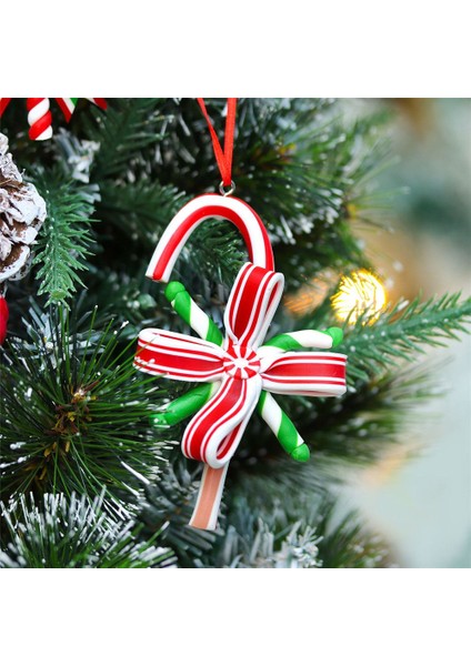 F Noel Şeker Süs Lolipop Noel Dekor Şeker Kamışı Asılı Dekorasyon Bastonlar El Sanatları Noel Çelenk Noel Ağacı Parti Malzemeleri (Yurt Dışından)