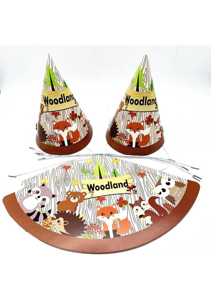 1 Adet Balon Woodland Orman Doğum Günü Partisi Dekorasyon Hayvan Hayvanat Bahçesi Tilki Aslan Fil Erkek Tek Kullanımlık Sofra Kek Topper (Yurt Dışından) fırsatları