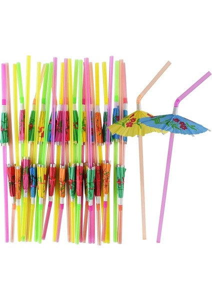 Hindistan Cevizi Ağacı 25 Adet 25/50 Adet Flamingo Ananas Pipet Hawaii Plaj Tropikal Doğum Günü Partisi Dekorasyon Yaz Havuz Partisi Düğün Malzemeleri (Yurt Dışından)