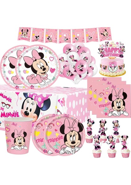 10 Adet Bilezik Bebek Minnie Mouse Doğum Günü Parti Malzemeleri Minnie Mouse Süslemeleri Kızlar Için Parti Malzemeleri Plaka Kek Balon Dekor (Yurt Dışından)