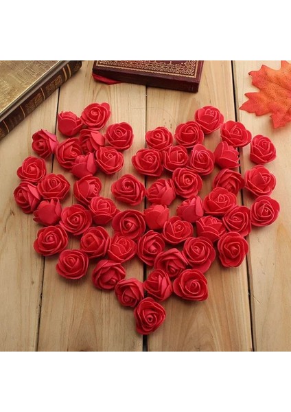 Kırmızı 50 50/100/200/500 Adet 3 cm Köpük Gül Ayı Yapay Çiçekler Diy Hediyeler Kutusu Düğün Dekoratif Noel Ev Dekor 20 Renk (Yurt Dışından)