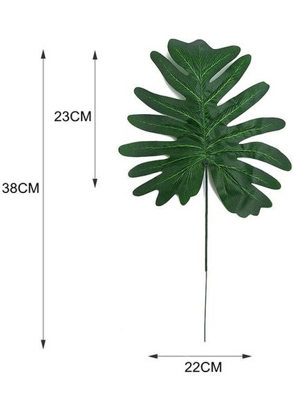 Juan Bu Chunyuye Yapay Tropikal Monstera Kwai Palmiye Ağacı Yaprakları Ev Bahçe Dekorasyonu Sahte Bitkiler Fotoğraf Arka Plan Plante Artificielle (Yurt Dışından)