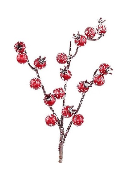 D 20-26 cm Kırmızı Berry Buket Yapay Suni Çam Kozalağı Çiçek Şube Noel Ağacı Dekorasyon Düğün Parti Dekor Şenlikli Malzemeleri (Yurt Dışından)