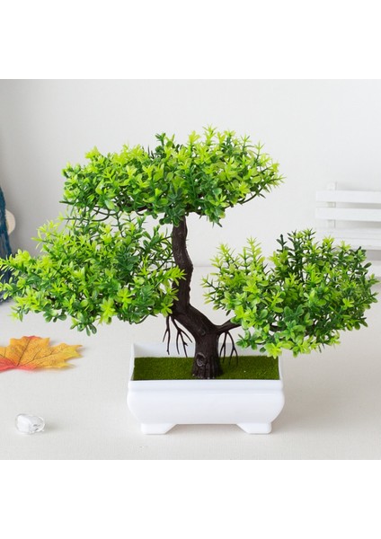 Yeşil B Yapay Bitki Bonsai Plastik Küçük Ağaç Saksı Sahte Bitki Çiçek Saksı Süsler Ev Odası Masa Bahçe Otel Dekorasyon Için (Yurt Dışından) fiyatları