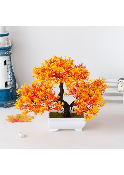 Yeşil B Yapay Bitki Bonsai Plastik Küçük Ağaç Saksı Sahte Bitki Çiçek Saksı Süsler Ev Odası Masa Bahçe Otel Dekorasyon Için (Yurt Dışından) indirimleri