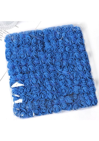 Mavi 144 Adetyapay Gül Buketi Köpük Sahte Çiçekler Ev Deco Düğün Dekorasyon Noel Dekorasyon 2023DIY Gelin Çelenk El Yapımı (Yurt Dışından)