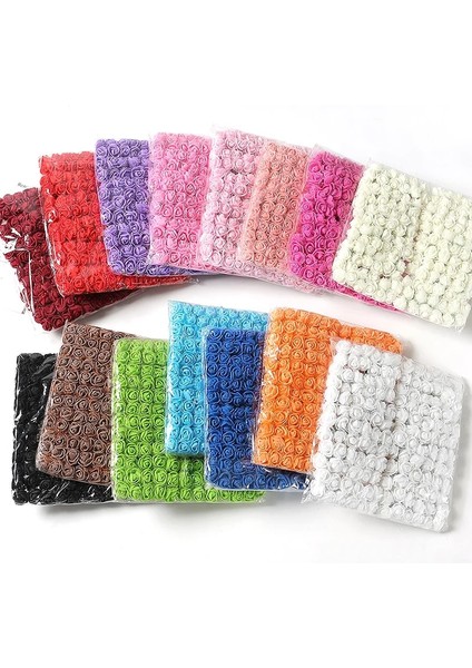 Mavi 144 Adetyapay Gül Buketi Köpük Sahte Çiçekler Ev Deco Düğün Dekorasyon Noel Dekorasyon 2023DIY Gelin Çelenk El Yapımı (Yurt Dışından) modelleri