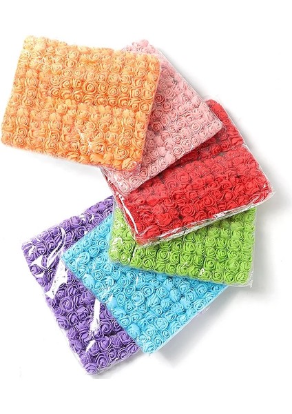 Mavi 144 Adetyapay Gül Buketi Köpük Sahte Çiçekler Ev Deco Düğün Dekorasyon Noel Dekorasyon 2023DIY Gelin Çelenk El Yapımı (Yurt Dışından) fırsatları