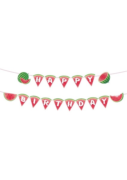 1 Takım Banner 1 Takım Karpuz Tek Kullanımlık Sofra Bardak Afiş Kağıt Şeker Kutusu Çocuklar Için Yaz Karpuz Doğum Günü Partisi Dekorasyon Kaynağı (Yurt Dışından)