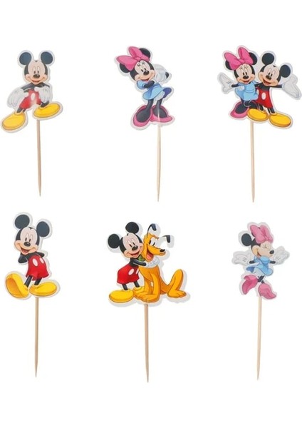 Kürdan FLAG-24PCS Karikatür Mickey Mouse Tema Çocuk Parti Dekorasyon Doğum Günü Şapkası Boys Kağıt Bardak Tabak Masa Örtüsü Balon Tek Kullanımlık Malzemeler (Yurt Dışından)