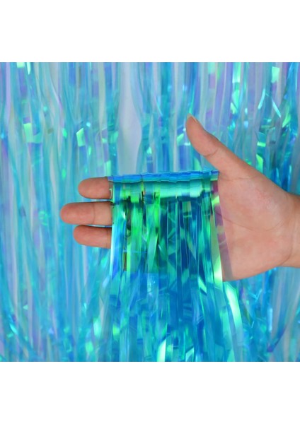 Mavi Zemin Kare Perdeler Bekarlığa Veda Partisi Glitter Tinsel Saçak Bebek Duş Doğum Günü Düğün Yıldönümü Dekorasyon (Yurt Dışından) indirimleri