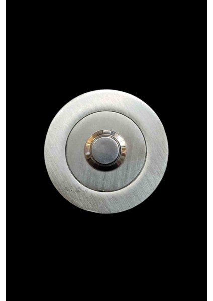 Yuvarlak Zil Butonu Krom 5 cm