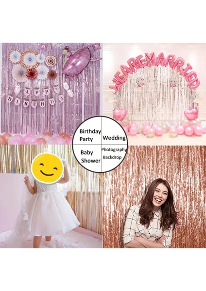 Mavi 100 x 100 cm Glitter Saçaklar Metalik Perde Doğum Günü Partisi Düğün Zemin Dekor Parti Zemin Perdeleri Yetişkin Yıldönümü Dekoru (Yurt Dışından)