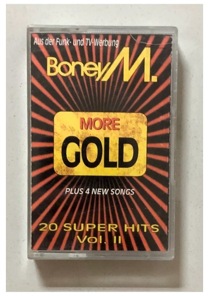 Boney M More Gold 20 Super Hits Vol 2 Kaset (Orjinal Dönem Baskı Kaset)