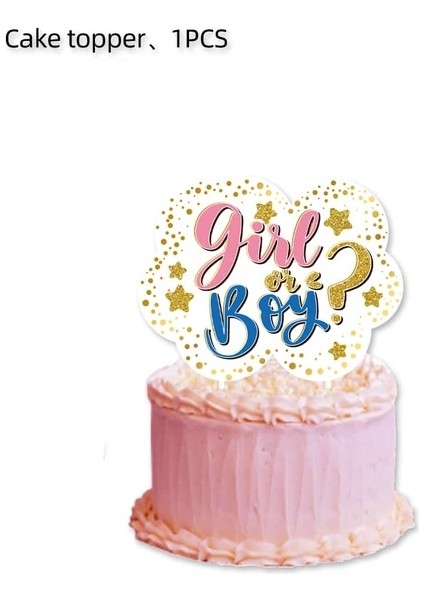 Caketopper 1 Adet Cinsiyet Ortaya Parti Süslemeleri Tek Kullanımlık Sofra Bebek Duş Kağıt Tabak Bardak Peçete Masa Örtüsü Erkek Veya Kız Parti Malzemeleri (Yurt Dışından)