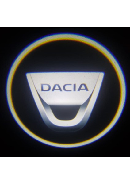 Dacia ile Uyumlu Kapı Altı Logo Pilli Karanlık ve Mesafe Sensörlü