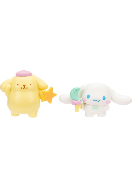 Hello Kitty ve Arkadaşları Dreamland 2'li Mini Figür Setleri Pompompurin ve Cinnamoroll