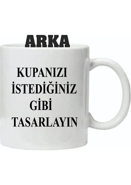 Kişiye Özel Tasarımlı Beyaz Kupa Bardak modelleri