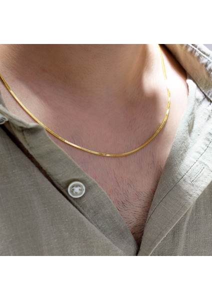 Küp Zincir Erkek Kolye