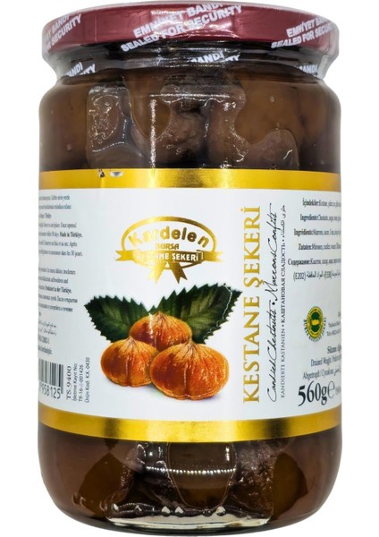 Kestane Şekeri Cam Kavanoz 800 gr