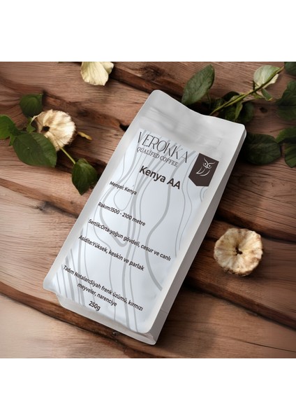 Kenya Aa Filtre Kahve – Yüksek Rakım, Yoğun Gövde, Meyvemsi Aroma – 250G