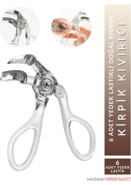 Süper Kirpik Kıvırıcı (6 Adet Yedek Lastik)