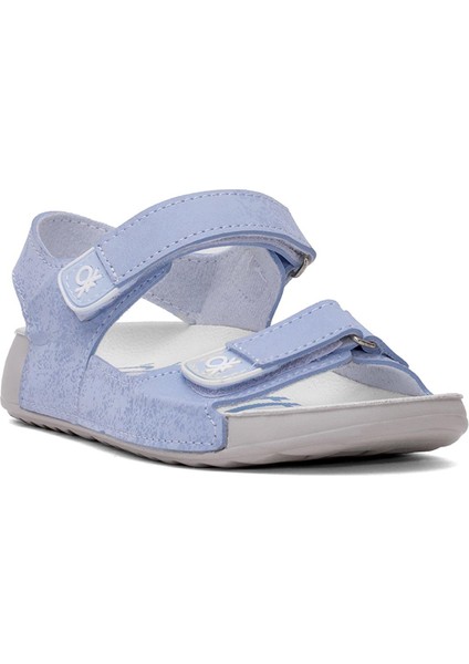 BN-1419 Filet Erkek Çocuk Düz Sandalet Mavi