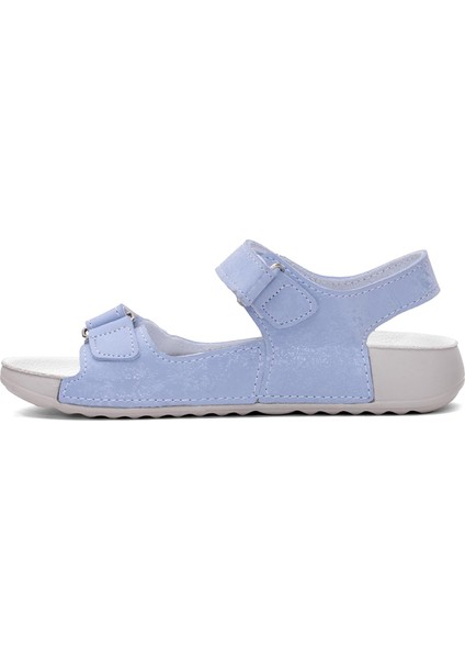 BN-1419 Filet Erkek Çocuk Düz Sandalet Mavi