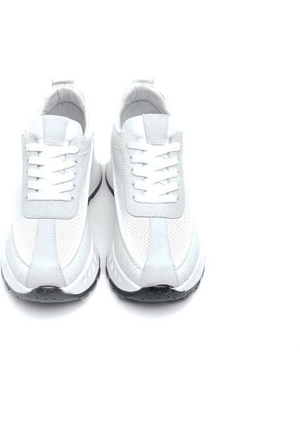 Hakiki Deri Bağcıklı Kadın Sneaker modelleri
