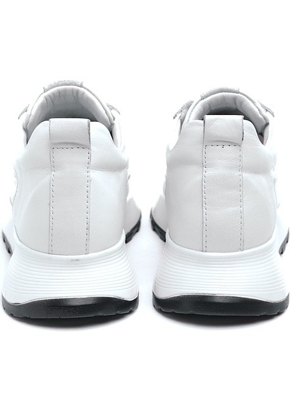 Hakiki Deri Bağcıklı Kadın Sneaker fırsatları