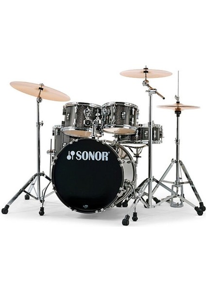 Aqx Studio 20\" Akustik Davul Seti (Black Midnight Sparkle)