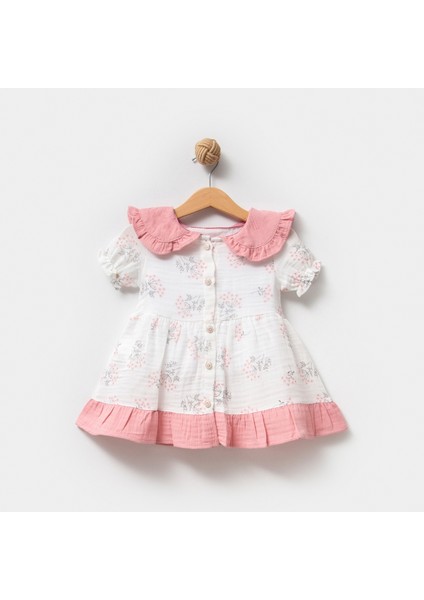 Kız 1-4 Yaş Fırfırlı Müslin Elbise fiyatları