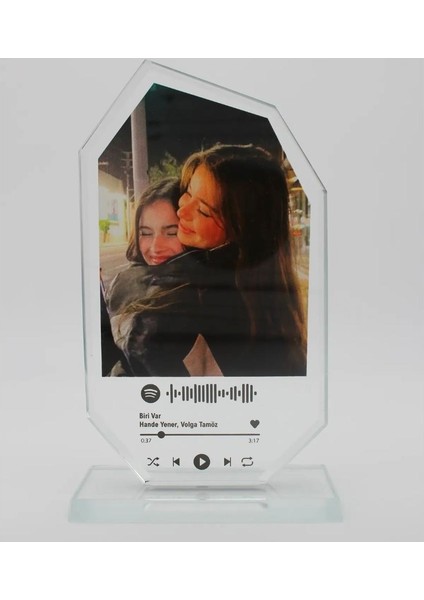 Kişiye Özel Spotify Konseptli Kristal Tasarımsal Plaket fiyatları