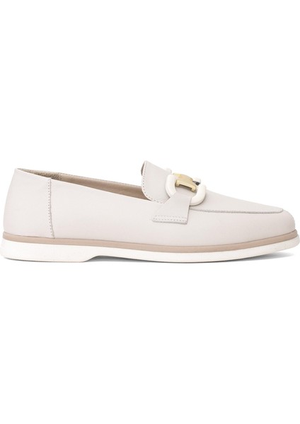 101973608 5ı Lenno 5fx Kadın Loafer Ayakkabı Bej