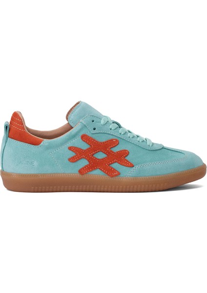 Rch088-M-Vade Kadın Deri Klasik Sneaker Turkuaz