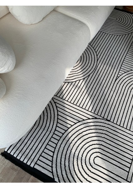 Salyangoz Desenli Kaymaz Dokuma Tabanlı Kilim