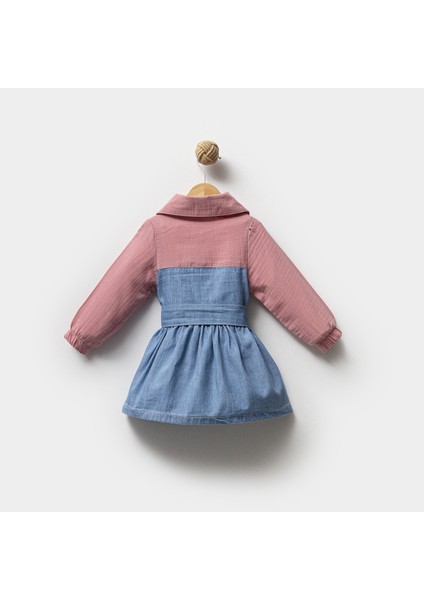 Kız 1-4 Yaş Müslin Kot Çocuk Elbise modelleri