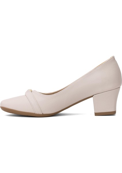 25BY23.8631-A Kadın Klasik Topuklu Ayakkabı Bej modelleri