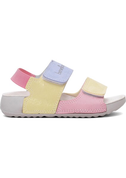 BN-1422 Patik Kız Çocuk Düz Sandalet Sarı