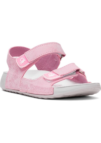 BN-1421 Patik Kız Çocuk Düz Sandalet Pembe