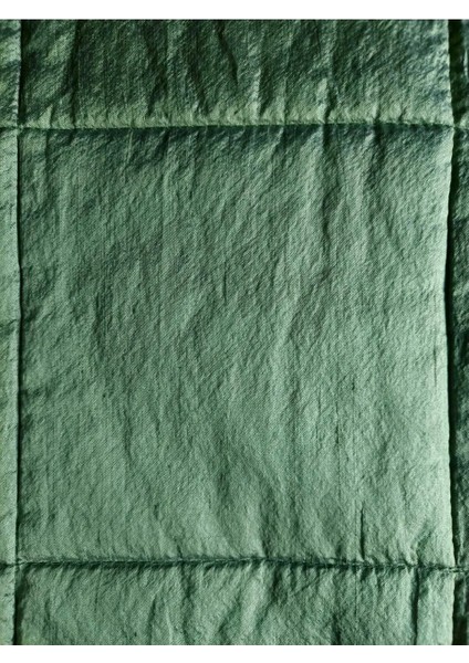 Ipek Şantuk Yeşil Çift Kişilik Yatak Örtüsü 280X300CM 2 Adet Kırlent , Muhteşem (1 Adet Set)