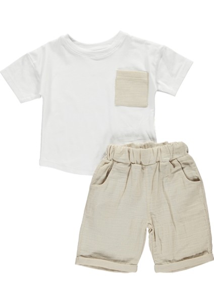Erkek Çocuk 1-5 Yaş Kısa Kol Şortlu Basic Takım fiyatları