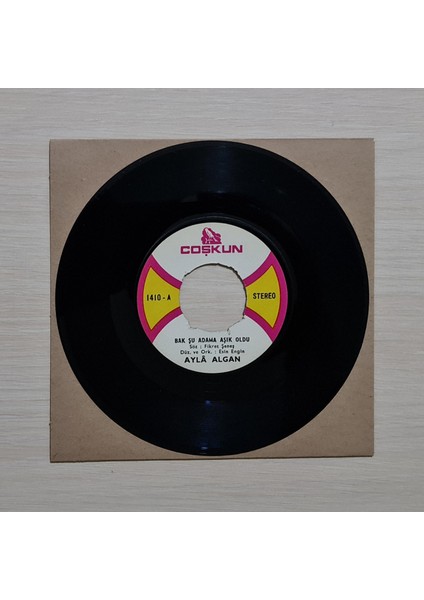 - Bak Şu Adama Aşık Oldu - Versin Tanrı Istemeden - 1976 - Dönem Baskı Plak - 45LIK - Kırkbeşlik