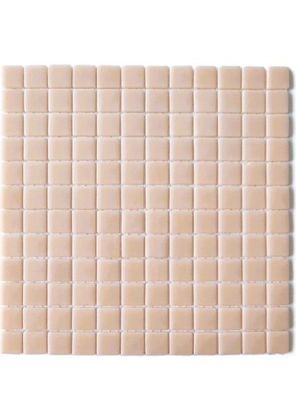 Mutfak Tezgah Arası, Havuz, Banyo, Sauna, Spa, Iç ve Dekorasyonda Tüm Yüzeyler Için, 25X25 mm A. Yavruağzı 31.5X31.5 cm. Cam Mozaik. ( 1 M2 Fiyatıdır )